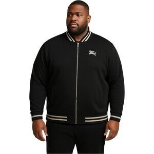Vintage Burberry 4XL Bar City Bomber Jacket Made in Italy Rare Menswear